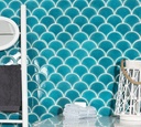 Gạch Mosaic vảy cá 85x95mm SH90147