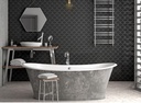 Gạch Mosaic vảy cá đen  mã MHF 09
