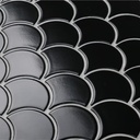Gạch Mosaic vảy cá đen bóng mã MHF 09-1
