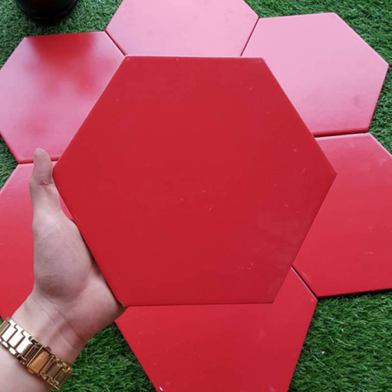 Gạch lục giác màu đỏ 200x230x115 mã 23210