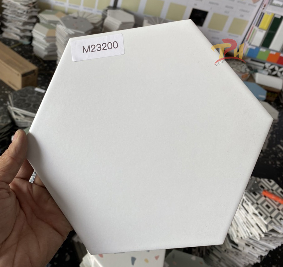 Gạch lục giác trắng 200x230x115mm mã M23200 (YK23200) (FL 201 )