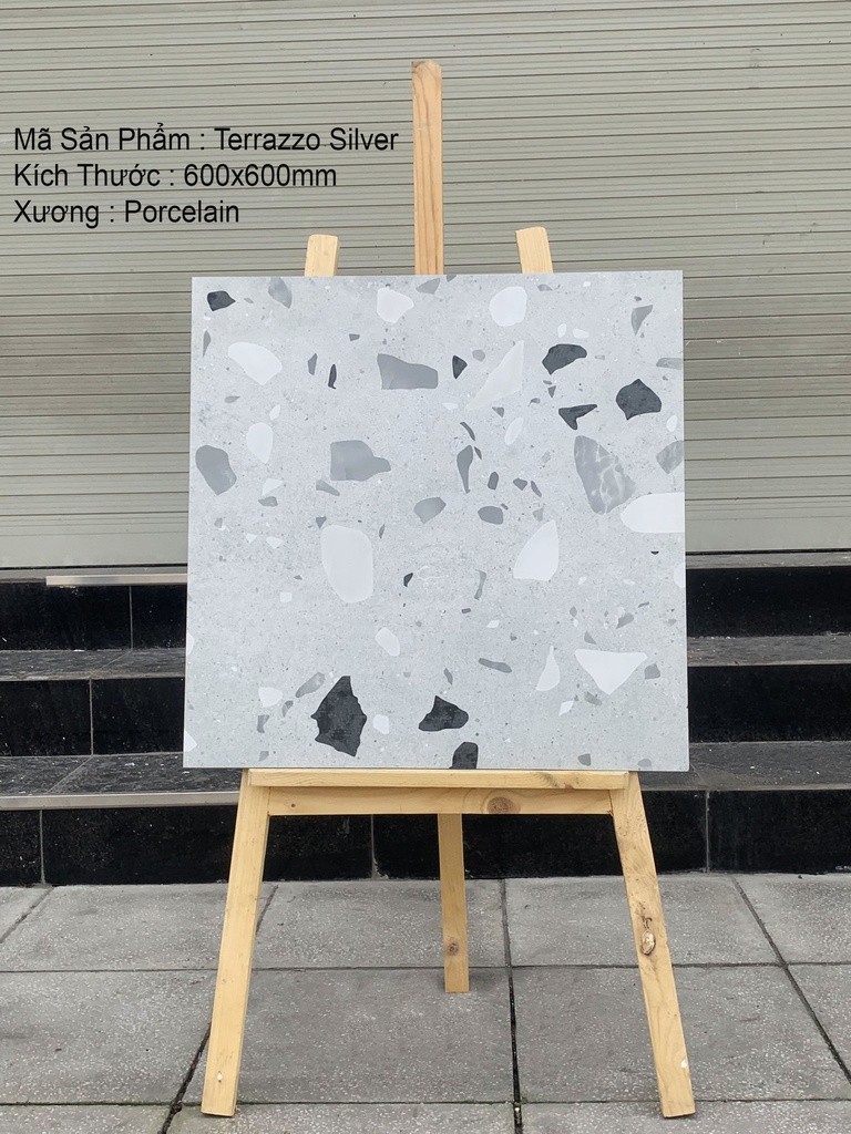 Gạch Terrazo Silver 600x600mm