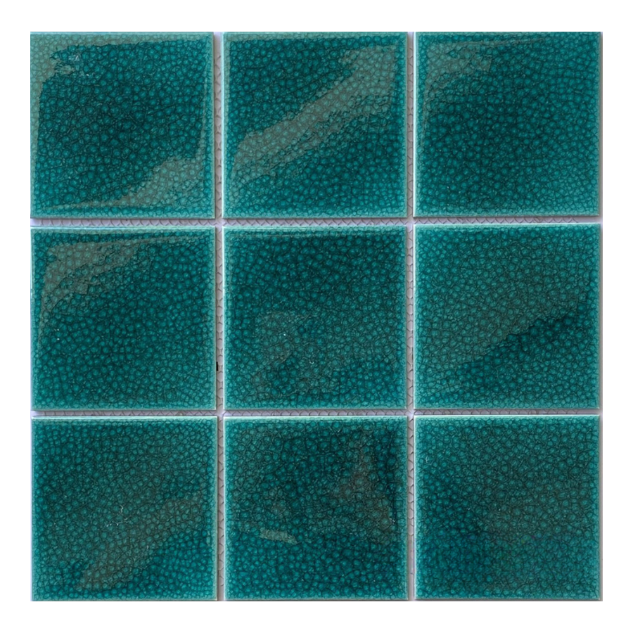 Gạch Mosaic 97x97mm men rạn đôi màu xanh dương MHG 1041