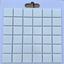 Gạch mosaic gốm men trơn 48x48mm màu trắng mờ 4801M (MGTT016)