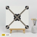 Gạch bông KT 200x200mm mã ND210 (MDH2019) (BD trắng) (1h/1m/25v)