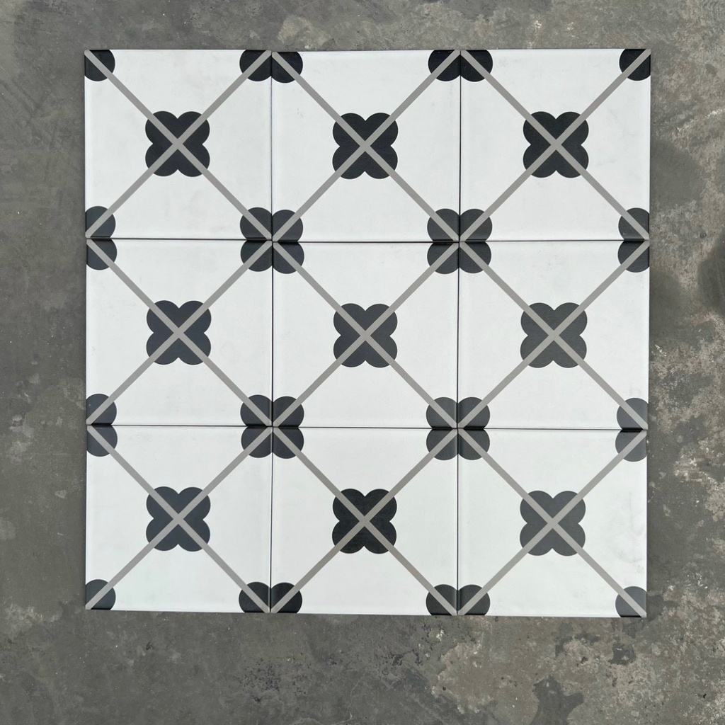 Gạch bông KT 200x200mm mã ND210(BD vàng)