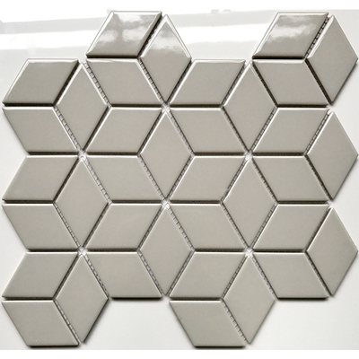  Gạch Mosaic thoi xám bóng kt 48x82x6mm EO51508 (1h/1.818m/22vien)