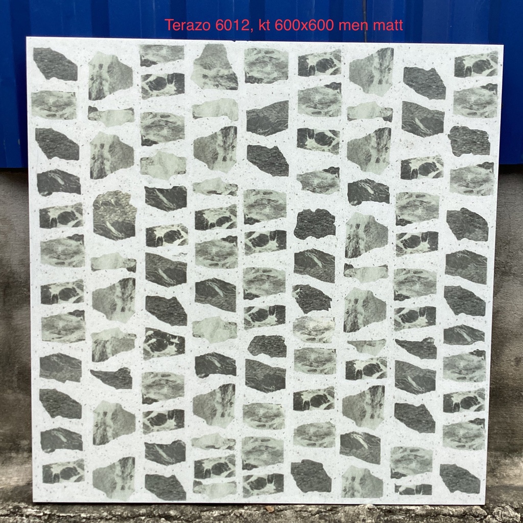 Gạch Terazo KT 600x600mm men matt mã 6012 (WH602)