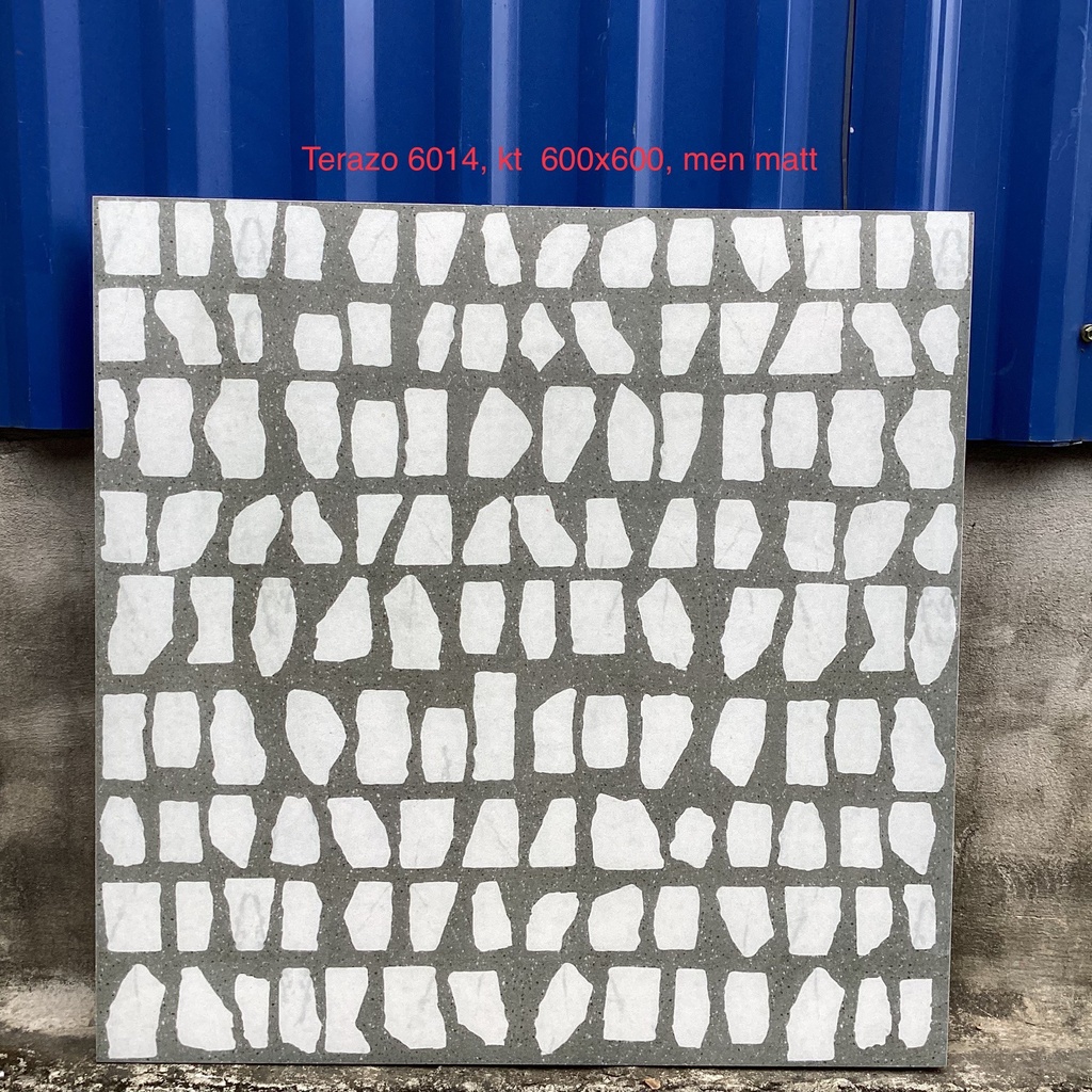Gạch Terazo KT 600x600mm men matt mã 6014