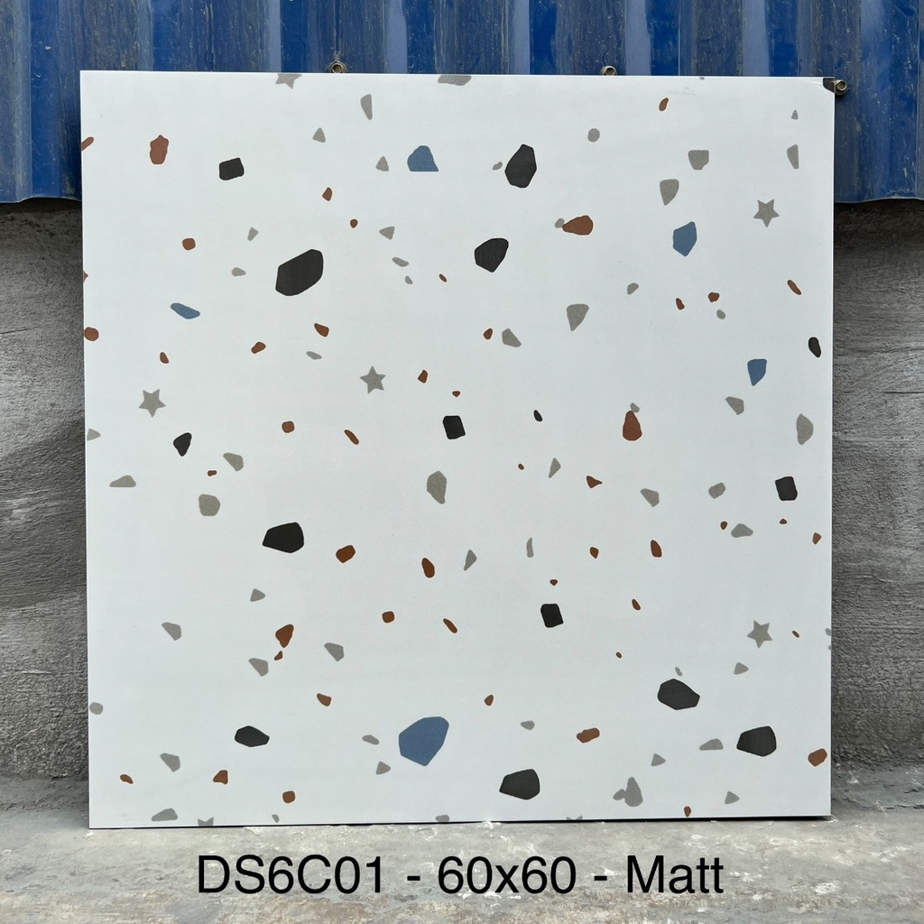 Gạch Terrazzo KT 600x600mm 6C01 - 655(1h/1.44m/4v/28.5kg)