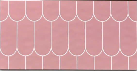 Gạch giả thẻ hình lông vũ hồng bóng KT 300x600mm mã N9316 (3060-09) 1h/1.44m/8v