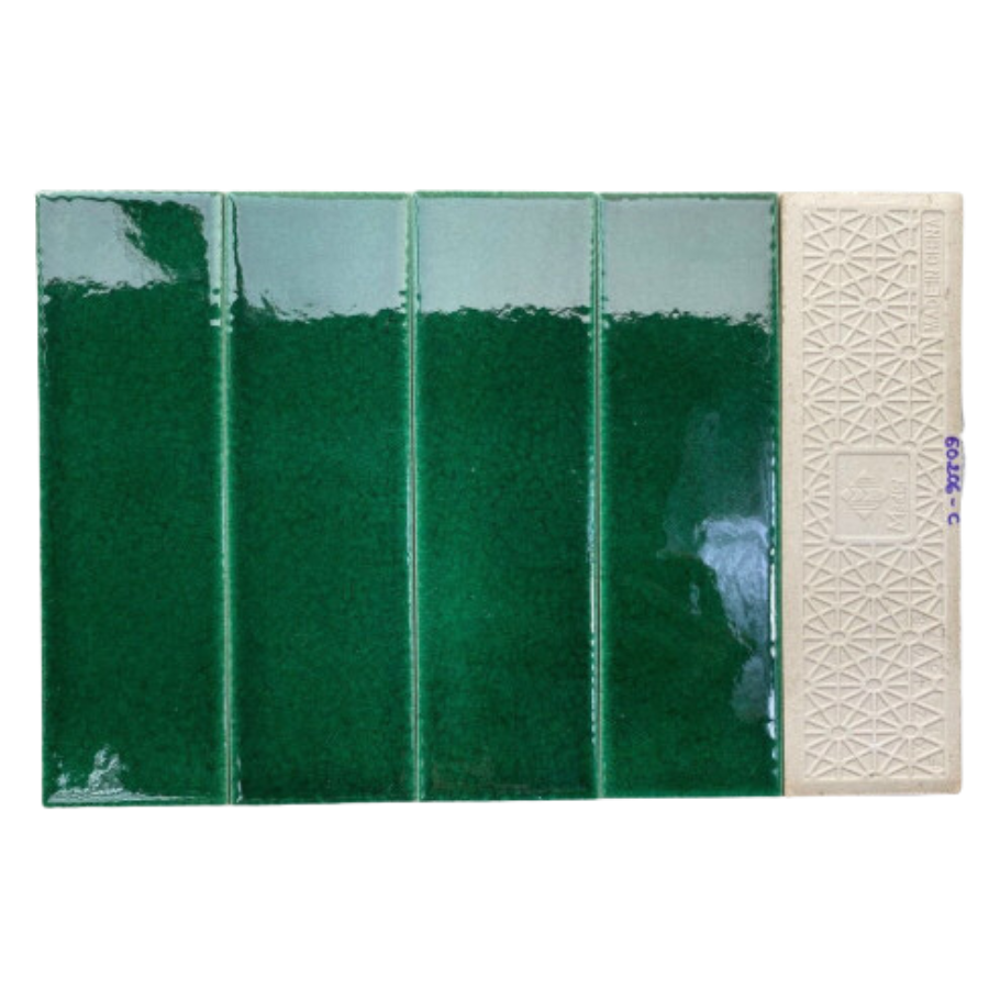 Gạch gốm men rạn KT 60x200mm xanh lá đậm MBL60206-C (6026) (1h/1m/83v)