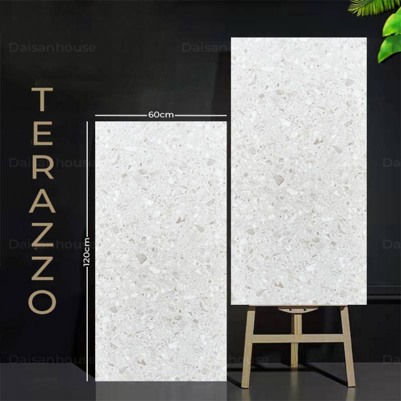 Gạch khổ lớn Terrazzo KT 600x1200mm 126007 (1h/1,44m/2v)