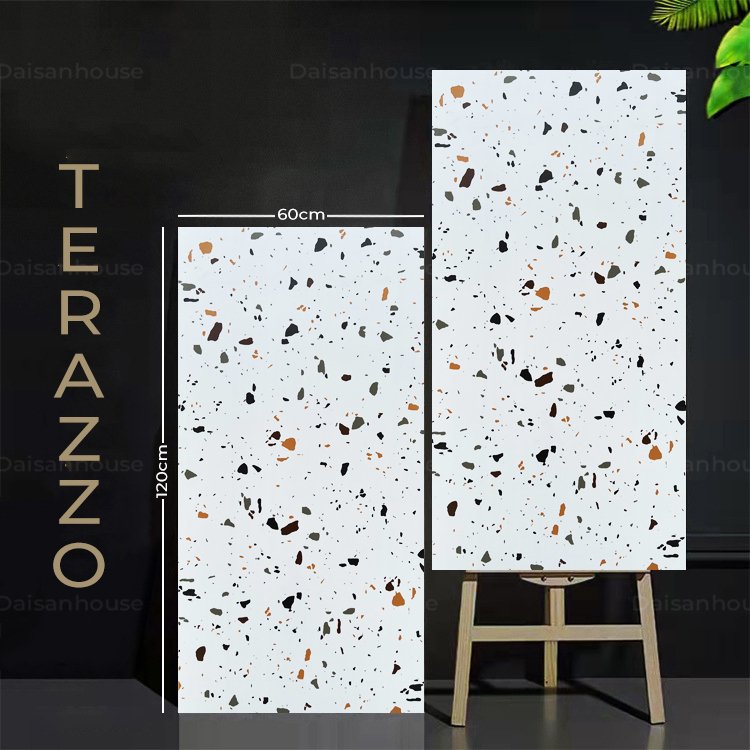 Gạch khổ lớn Terrazzo KT 600x1200mm 126027 (1h/1,44m/2v)