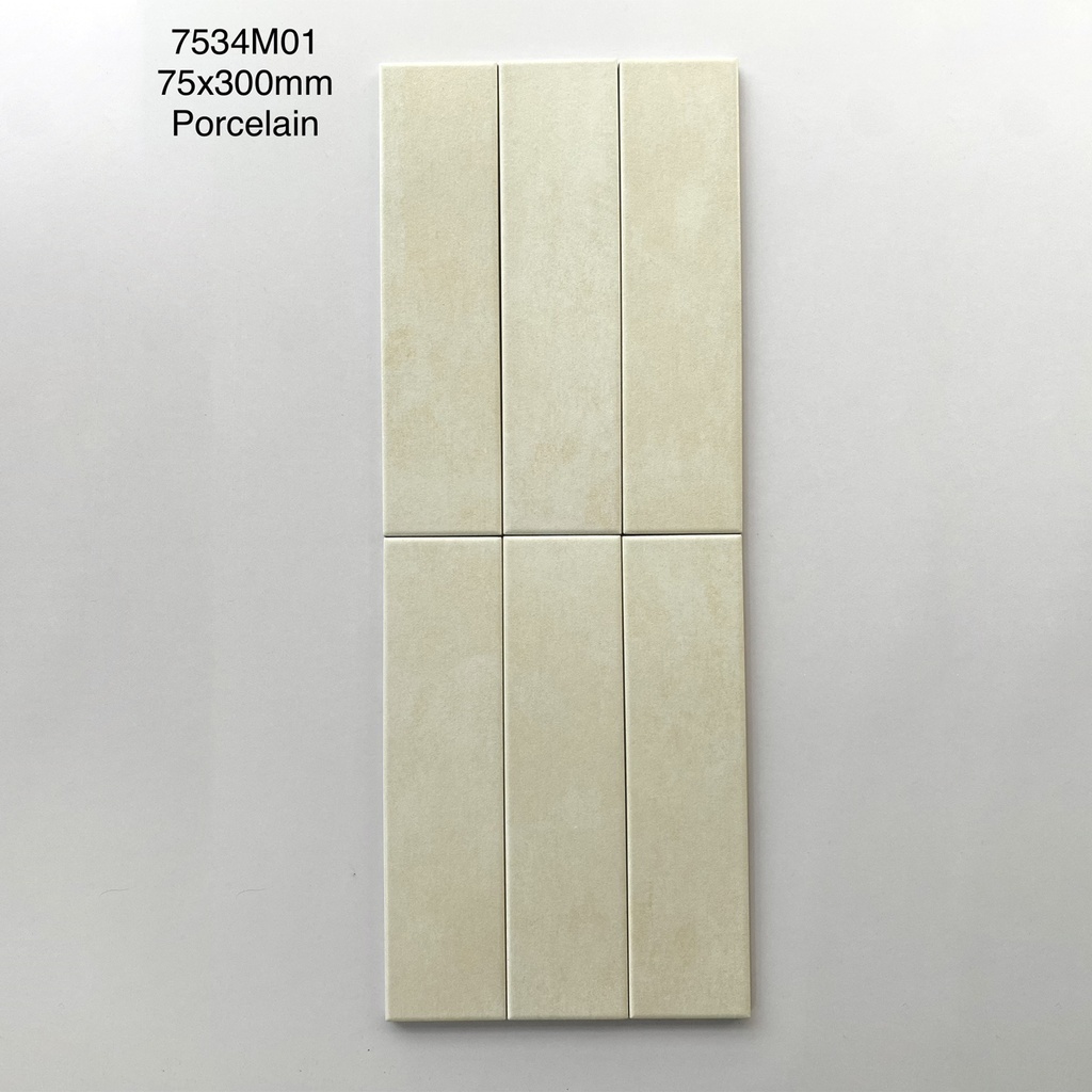 Gạch thẻ porcelain 75x300mm mã MD7534M01 (1h/1m/44v/19.5kg)