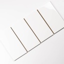 Gạch thẻ Việt Nam trắng bóng phẳng KT 100x250mm loại 1 mã STA10250