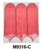 Gạch thẻ lông vũ nhập khẩu, màu hồng, KT 100x300mm, Mã M9316-C