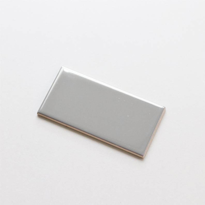 Gạch thẻ Việt Nam KT 75x150mm xám nhạt bòng phẳng loại 1 mã UTO36G