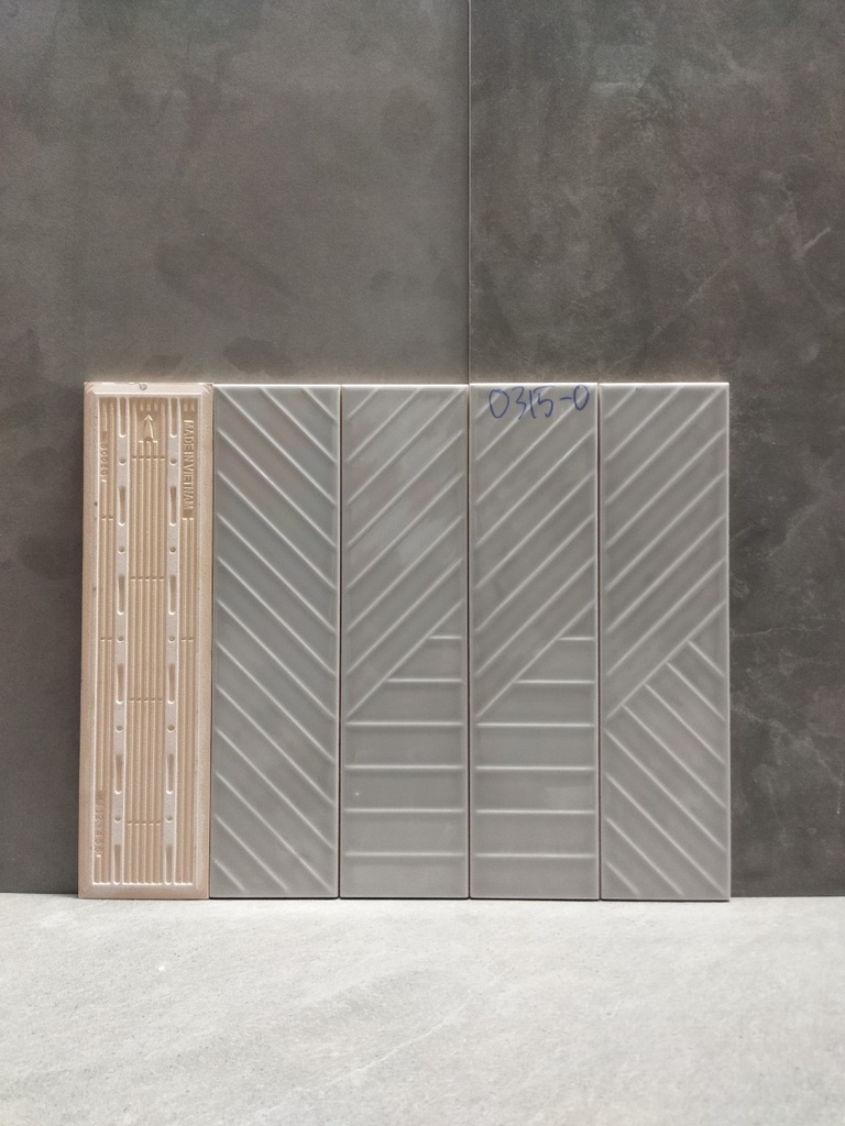 [0315-0] gạch thẻ VN 75x300mm họa tiết xám bóng mã 0315-0