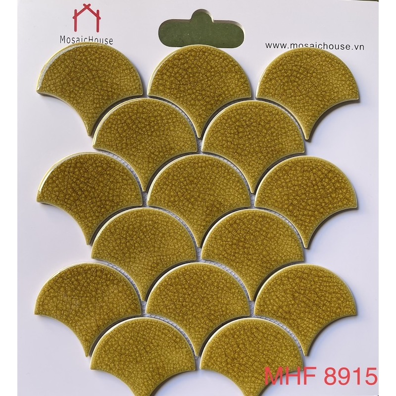 Gạch  vảy men rạn màu vàng MHF 8915