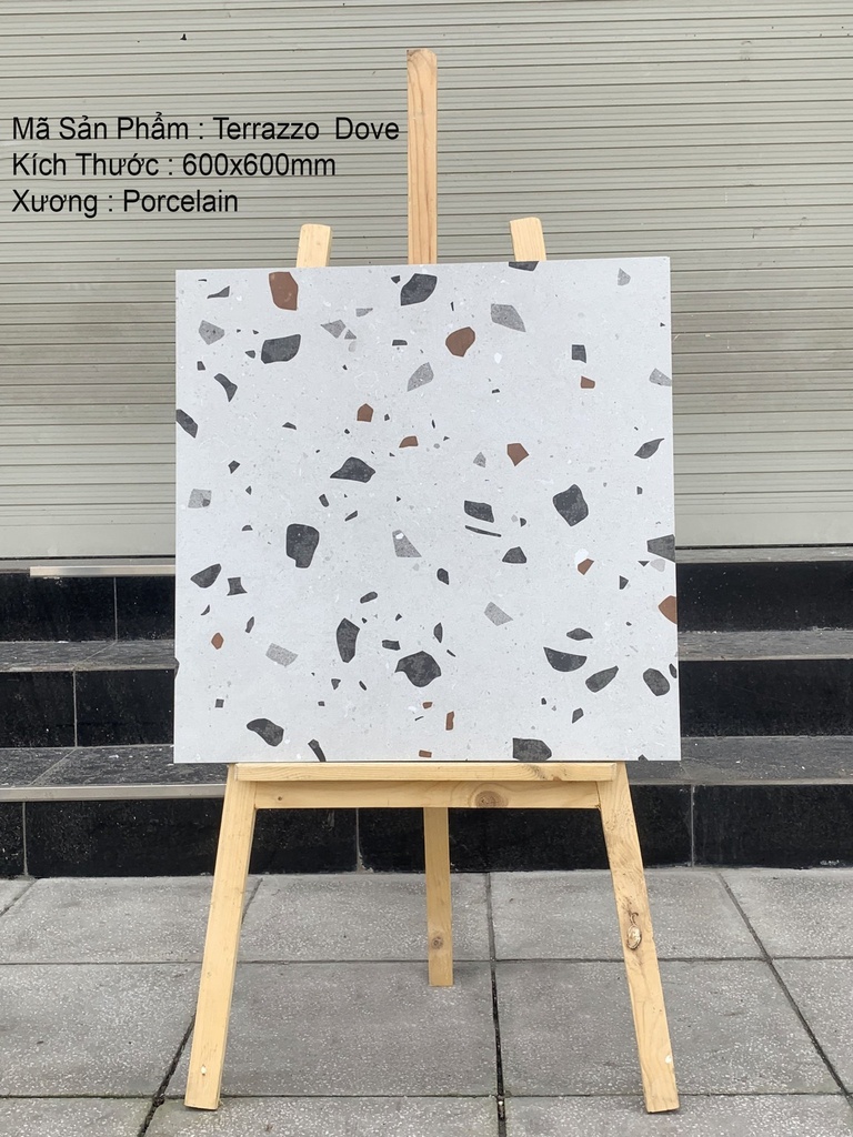 Gạch 600x600 Terrazzo Ấn Độ Dove