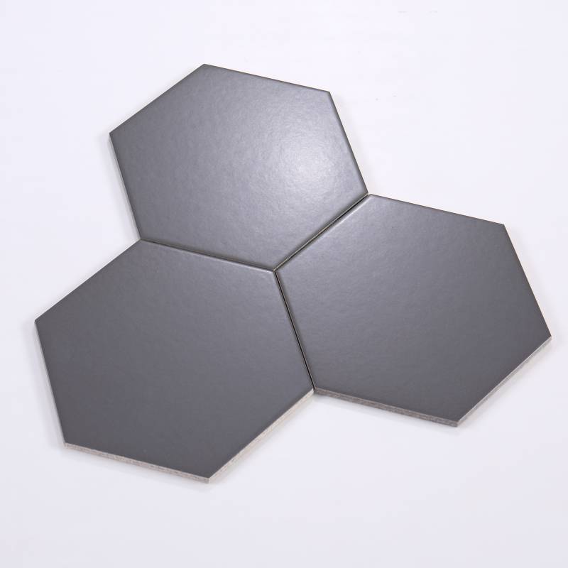 Gạch lục giác xám đậm 200x230x115mm 