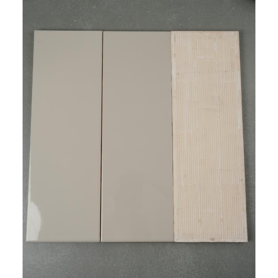 Gạch thẻ xám bóng phẳng KT 150x450mm FA0618P