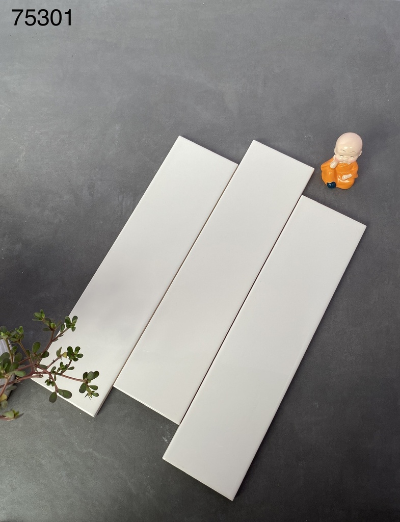 Gạch thẻ xương bóng phẳng KT 75x300mm (2719A)