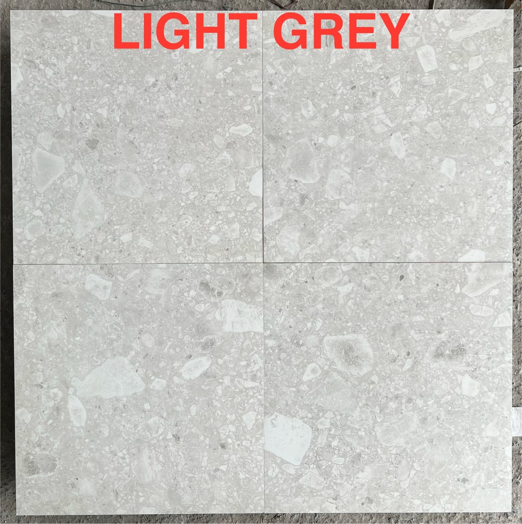 Gạch Terrazzo 600x600mm mã Light Grey