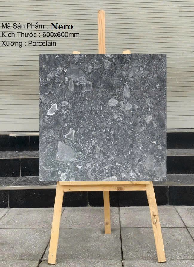 Gạch Terrazzo 600x600mm mã Nero