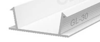 Nẹp chỉ âm tường 3cm GL-30(W), trắng