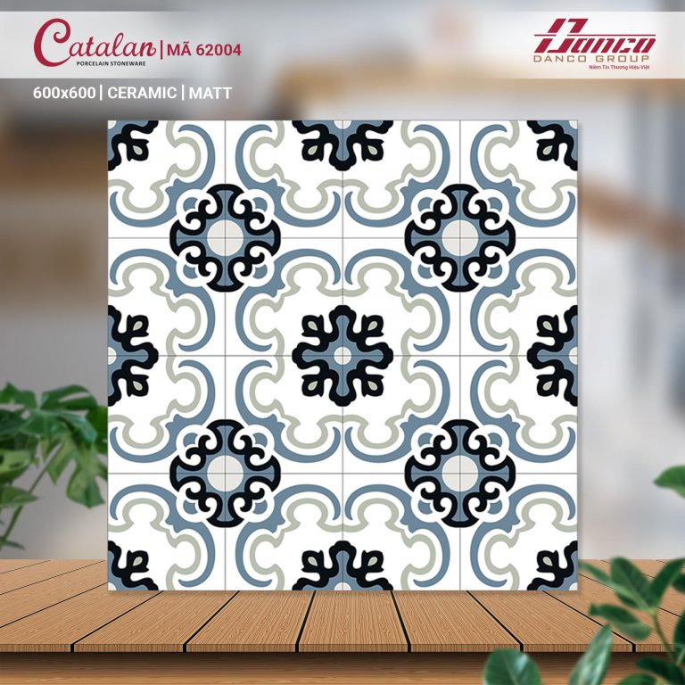 Gạch bông Catalan 62004 KT 60x60cm 