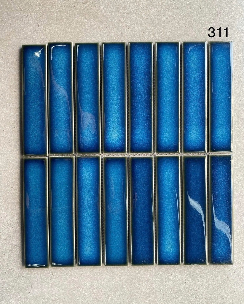 Gạch mosaci Que xanh biển HPR 311 Vỉ 30x30cm