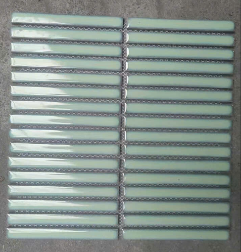 Gạch mosaic que đũa 1508 Màu xanh ngọc : 22 mm x 145 mm