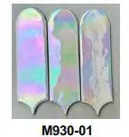 Gạch thẻ lông vũ nhập khẩu, màu trắng, KT 100x300mm, Mã M930-01