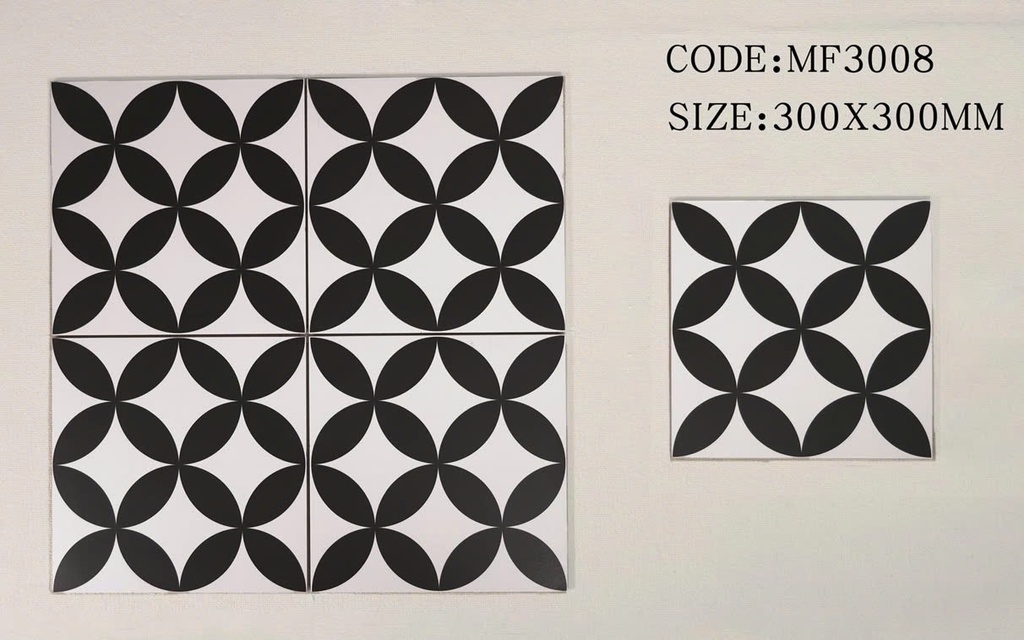 Gạch bông đồng tiền 30x30cm mã MF3008