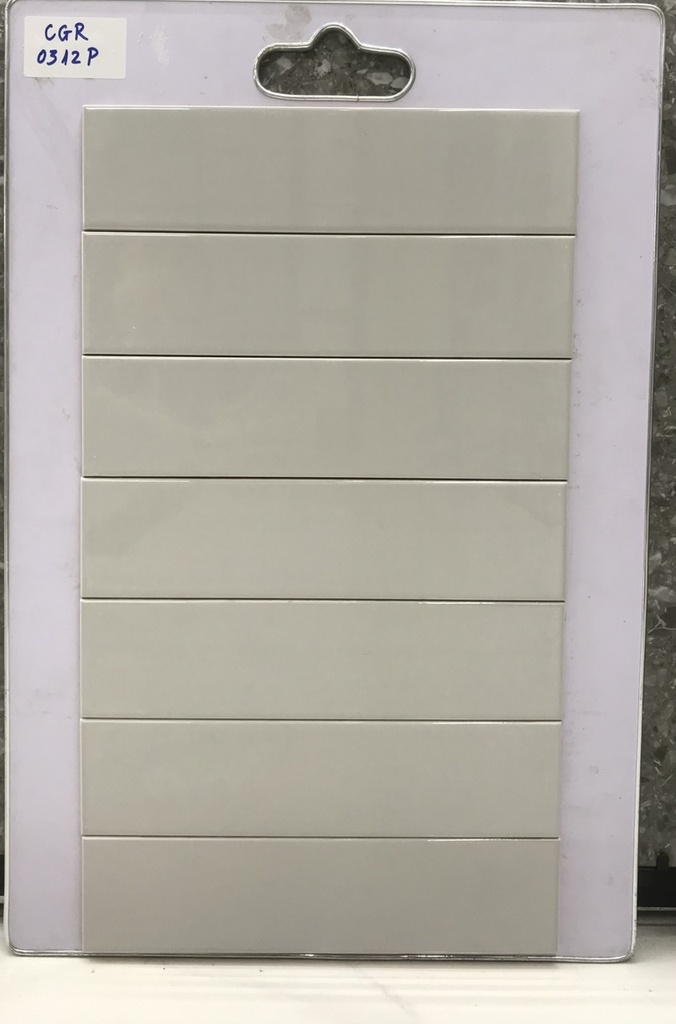Gạch thẻ Việt Nam KT 75x300mm xám bóng phẳng loại 1 mã CGR0312P