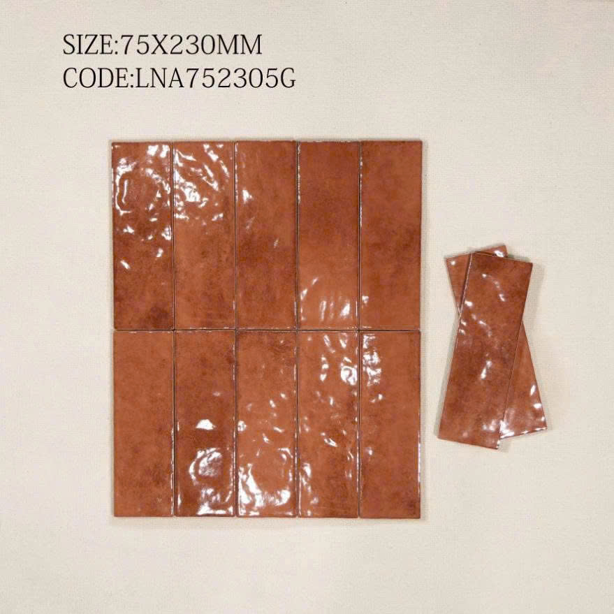 Gạch thẻ vàng men bóng HPR 752305G KT 75x230mm 