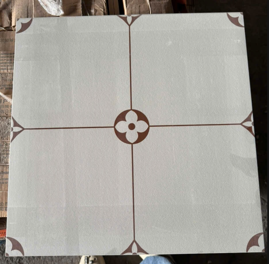 Gạch Bông Trung Quốc, men mờ xương porcelain, KT 400x400mm, F4135 (1 hộp/10 viên/1,6m2)