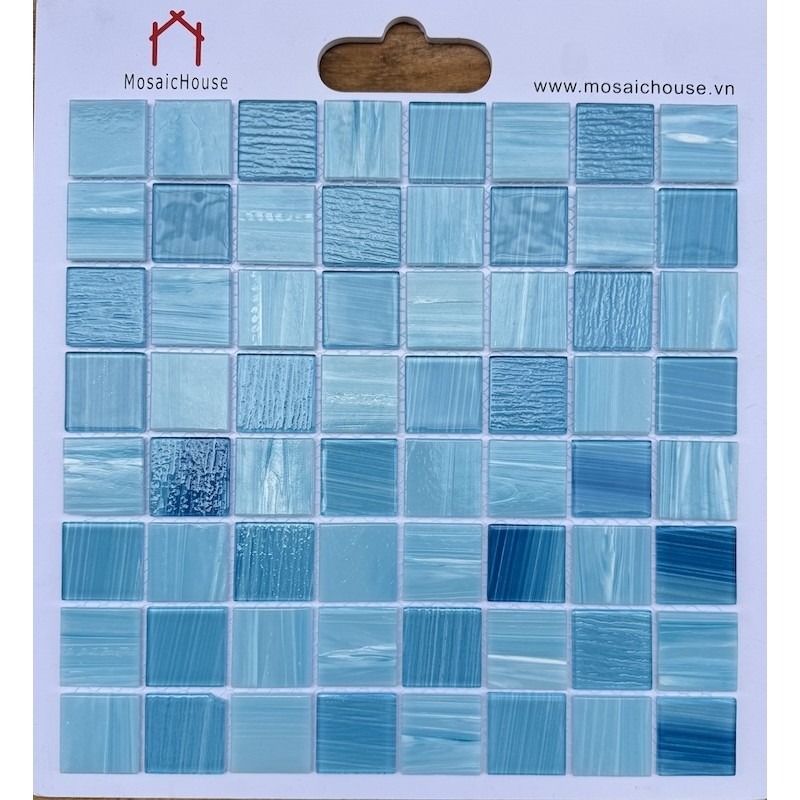 Gạch mosaic thủy tinh 36x36mm