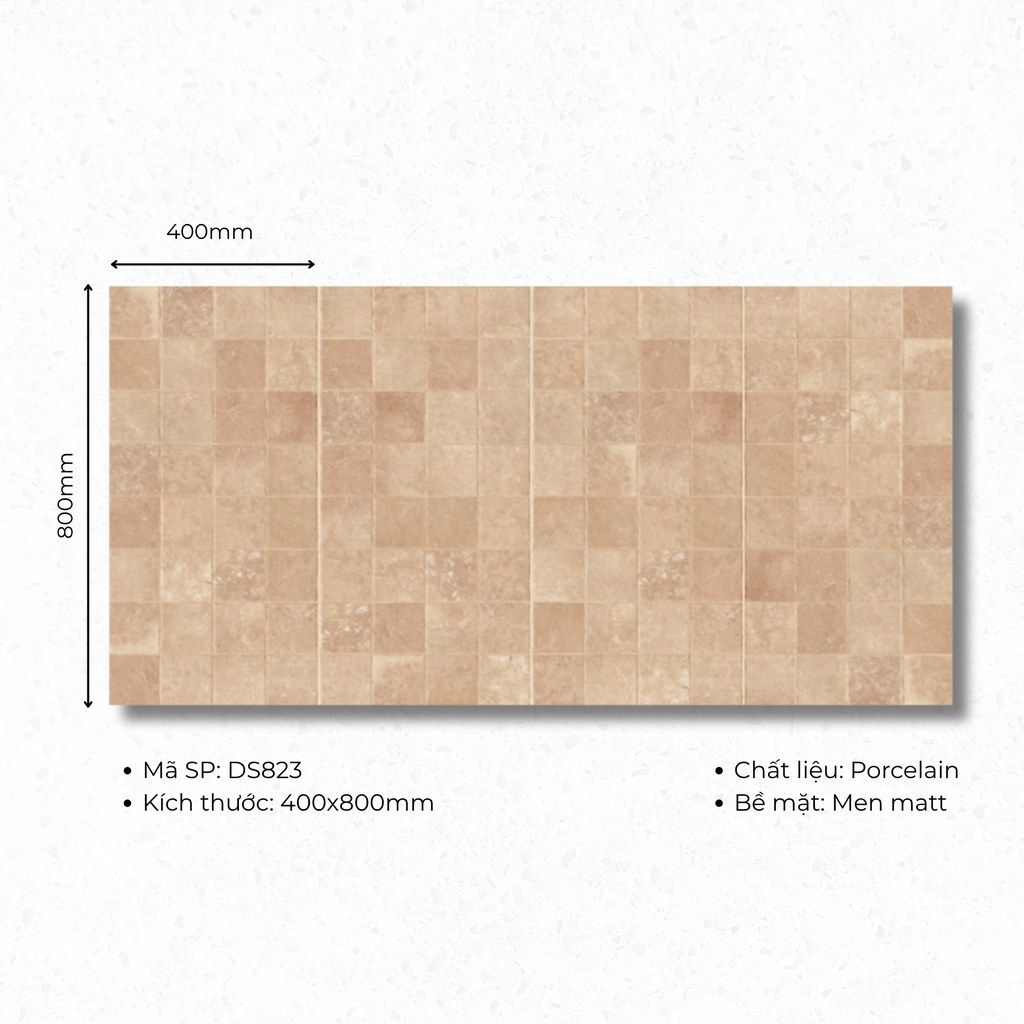 Gạch ốp lát 400x800 mã DS823 (1thùng/ 1.92m2/ 6v/ 36,5kg)