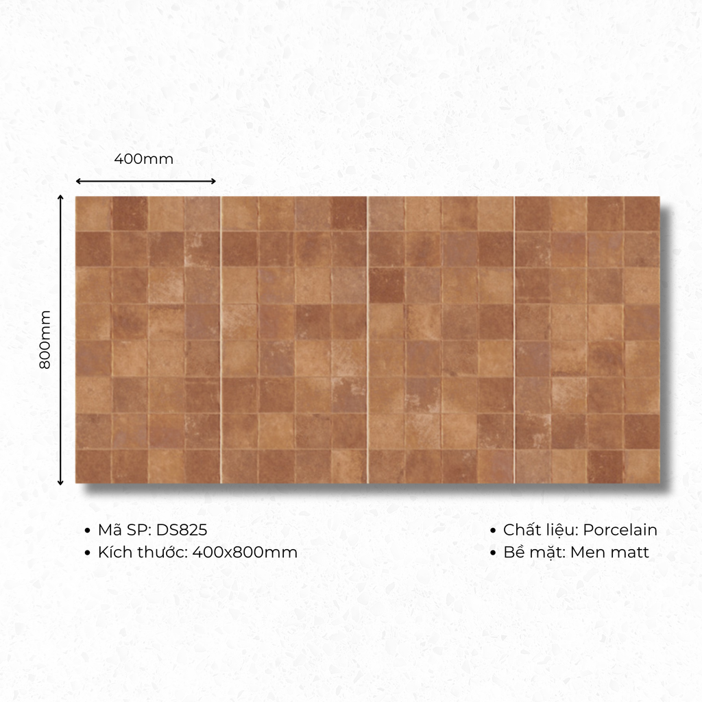 Gạch ốp lát 400x800 mã DS825 (1thùng/ 1.92m2/ 6v/ 36,5kg)