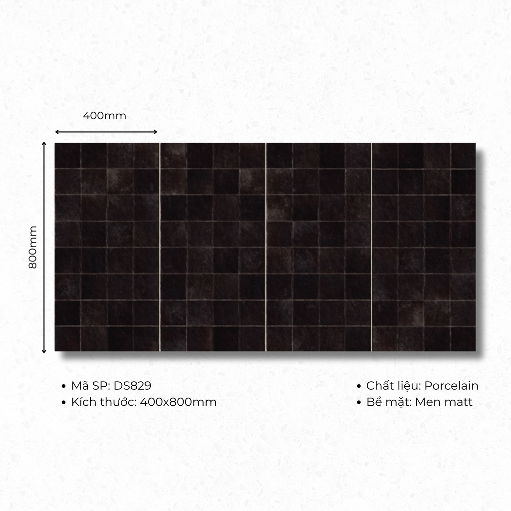 Gạch ốp lát 400x800 mã DS829 (1thùng/ 1.92m2/ 6v/ 36,5kg)
