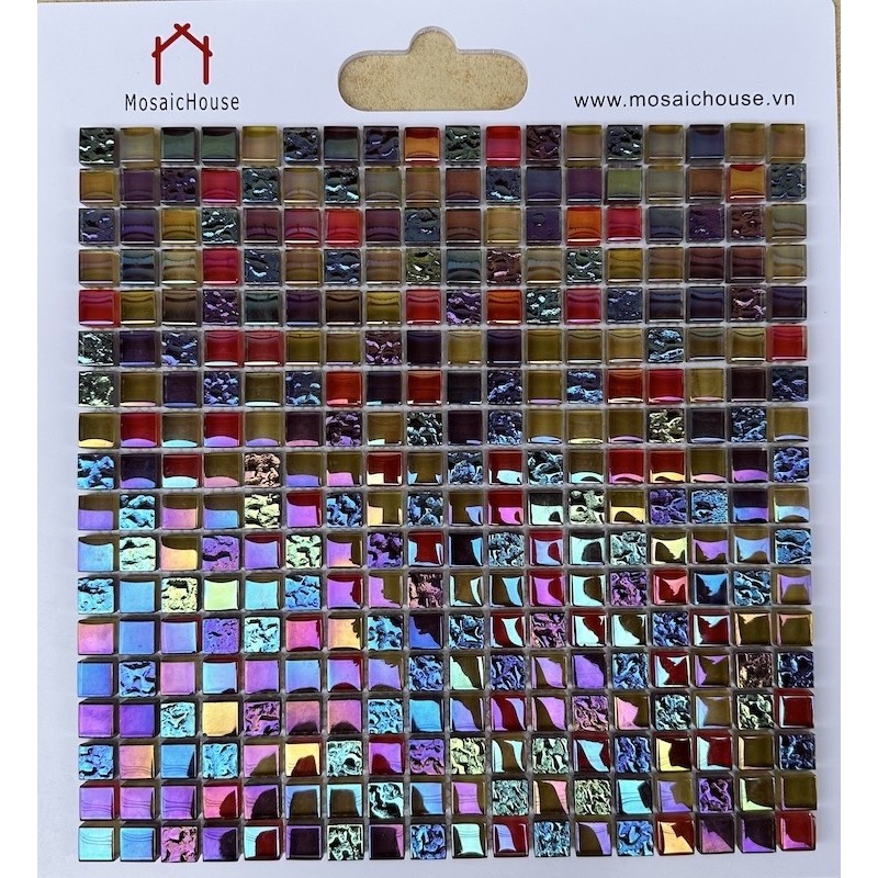 Gạch mosaic thủy tinh cao cấp MH 1596