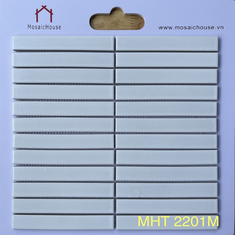 Gạch Mosaic Que Đũa 2201M Màu Trắng