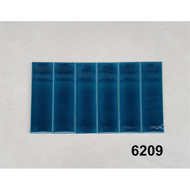 Gạch Thẻ Men Rạn Xanh Dương KT 6x20cm mã MHD6209