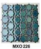 Gạch mosaic cao cấp nhập khẩu, màu xanh lá, KT vỉ 300x300mm, MXO 226
