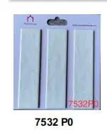 Gạch thẻ Trung Quốc, Trắng bóng lượn, KT 75x300 mm, 7532 P0 (1 thùng/ 44 viên/ 0.99m2)