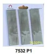 Gạch thẻ Trung Quốc, Xám bóng lượn, KT 75x300 mm, 7532 P1 (1 thùng/ 44 viên/ 0.99m2)