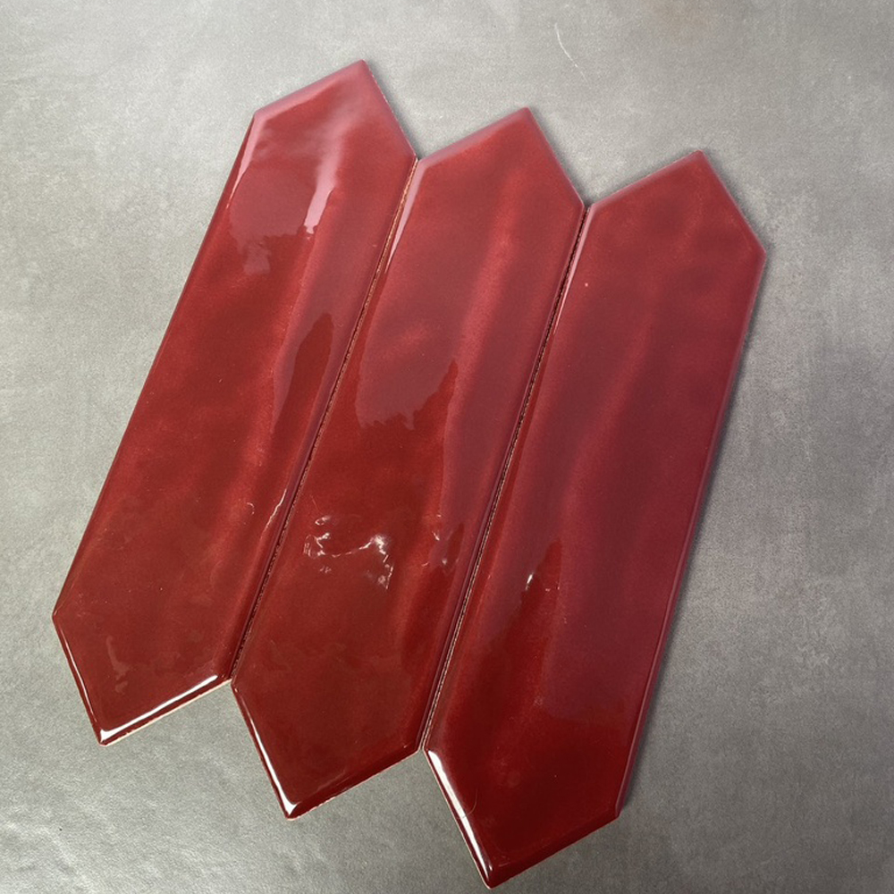 Gạch thẻ mũi tên Việt Nam, Đỏ bóng lượn, KT 75x300 mm, VP75317J, Hàng Ưu (1 hộp/ 44 viên/ 0.99m2)